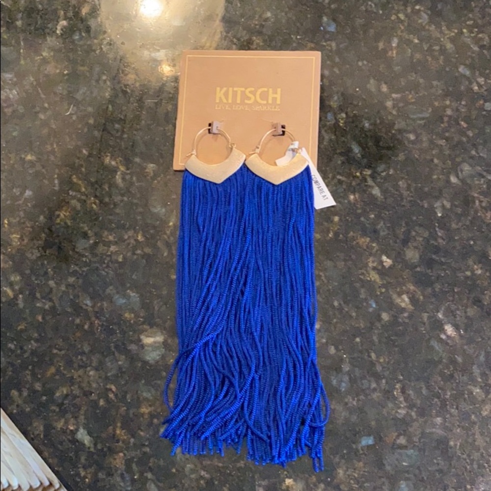 KITSCH royal blue earrings